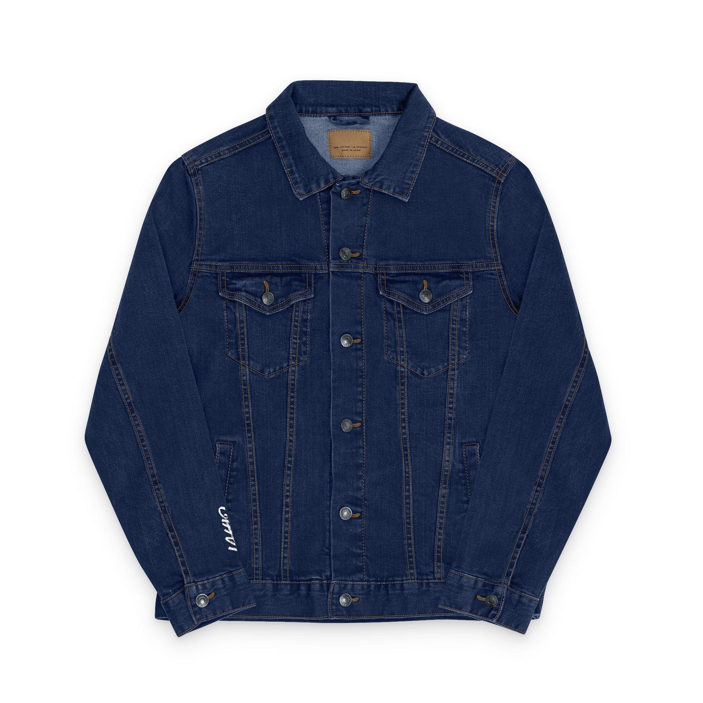 Beautifully Imperfect. Perfectly Human. Embroidered Denim Jacket