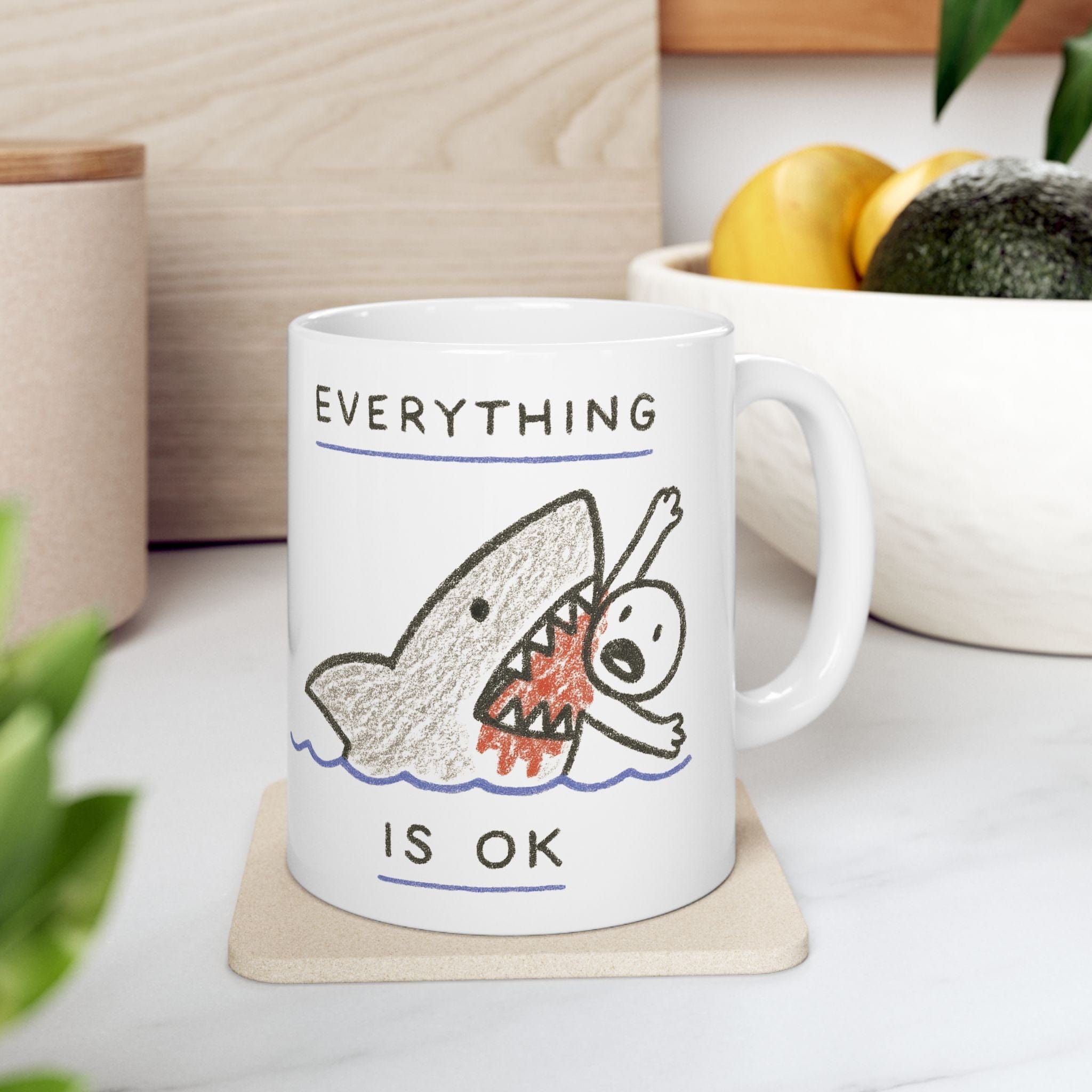 Shark's Kiss "Everything is ok" Mug