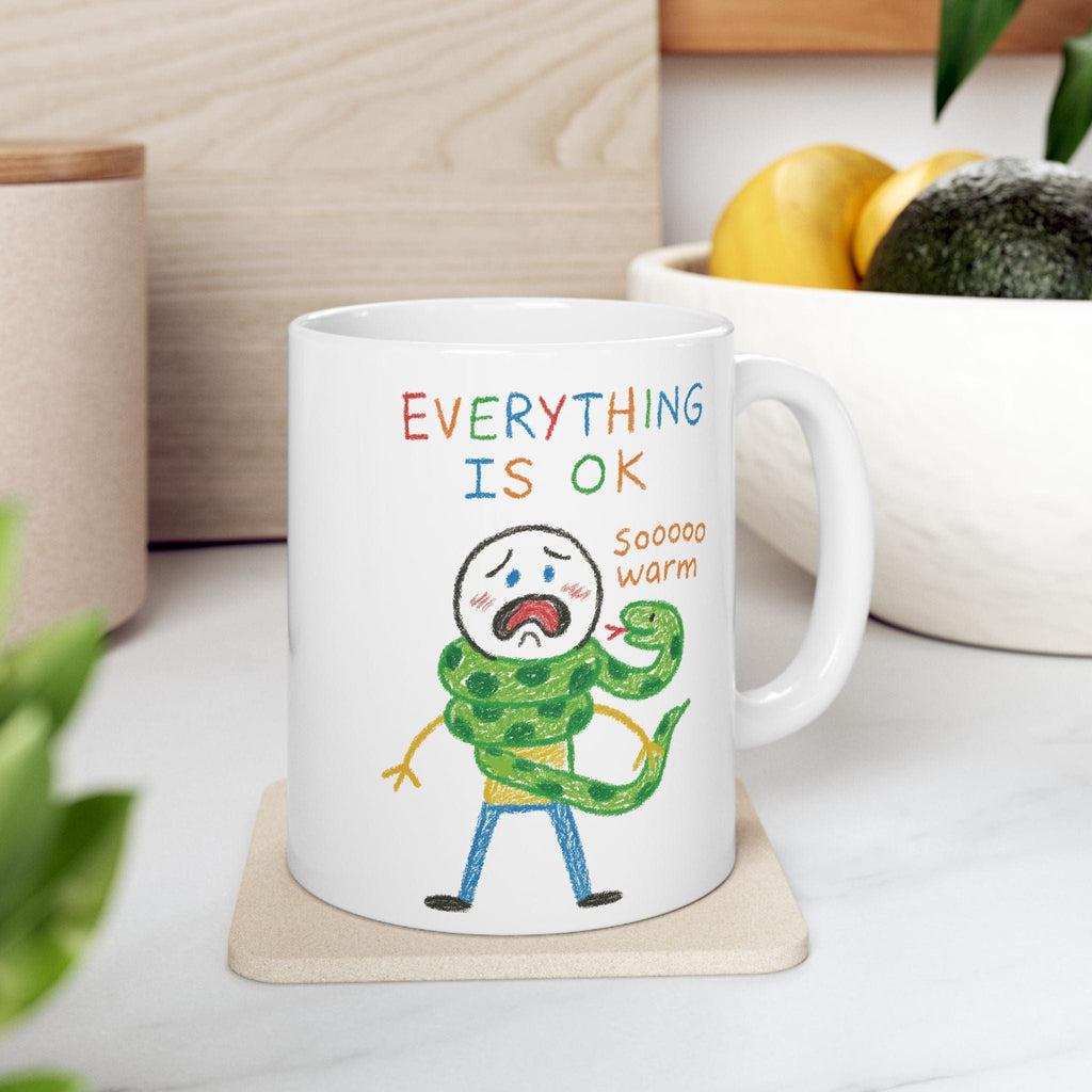 Snake Scarf "Everything is ok" Mug