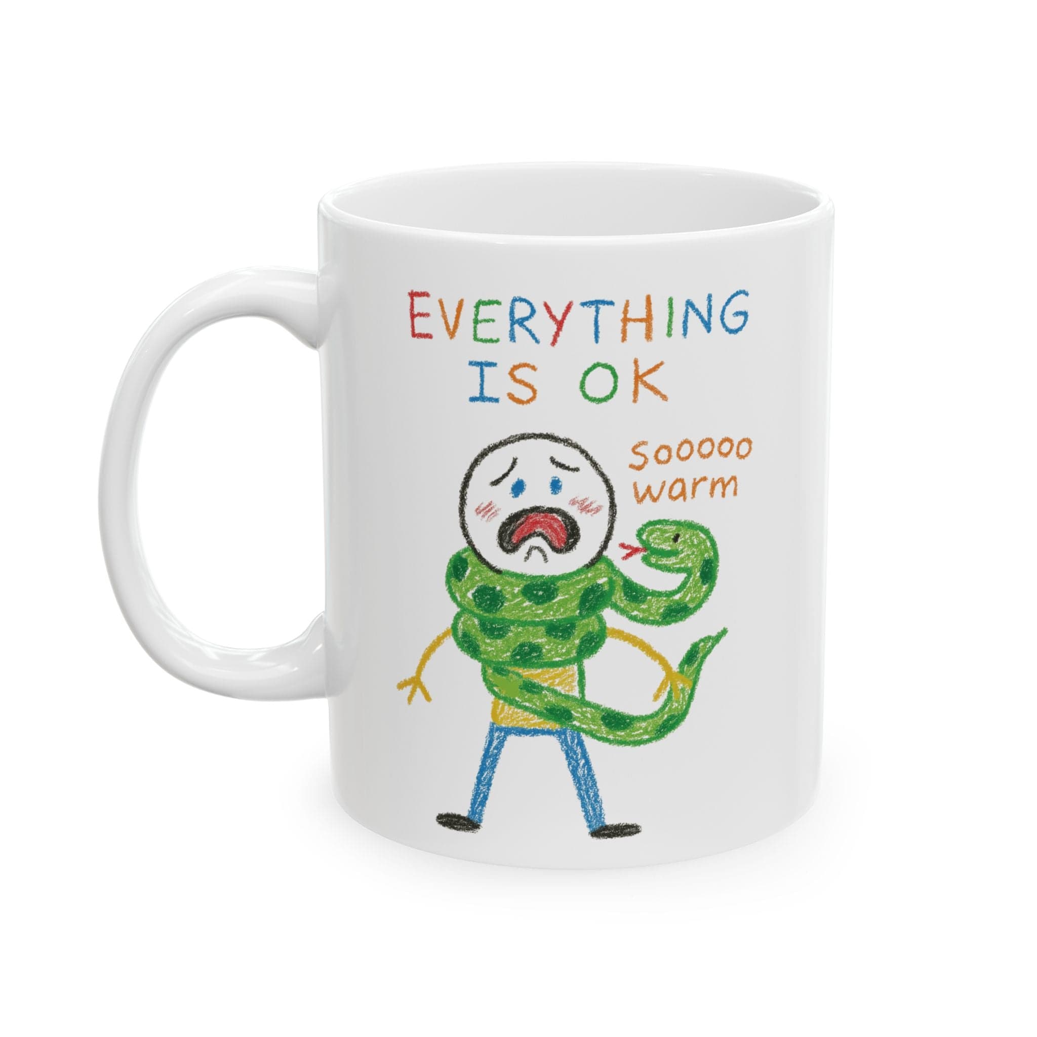 Snake Scarf "Everything is ok" Mug
