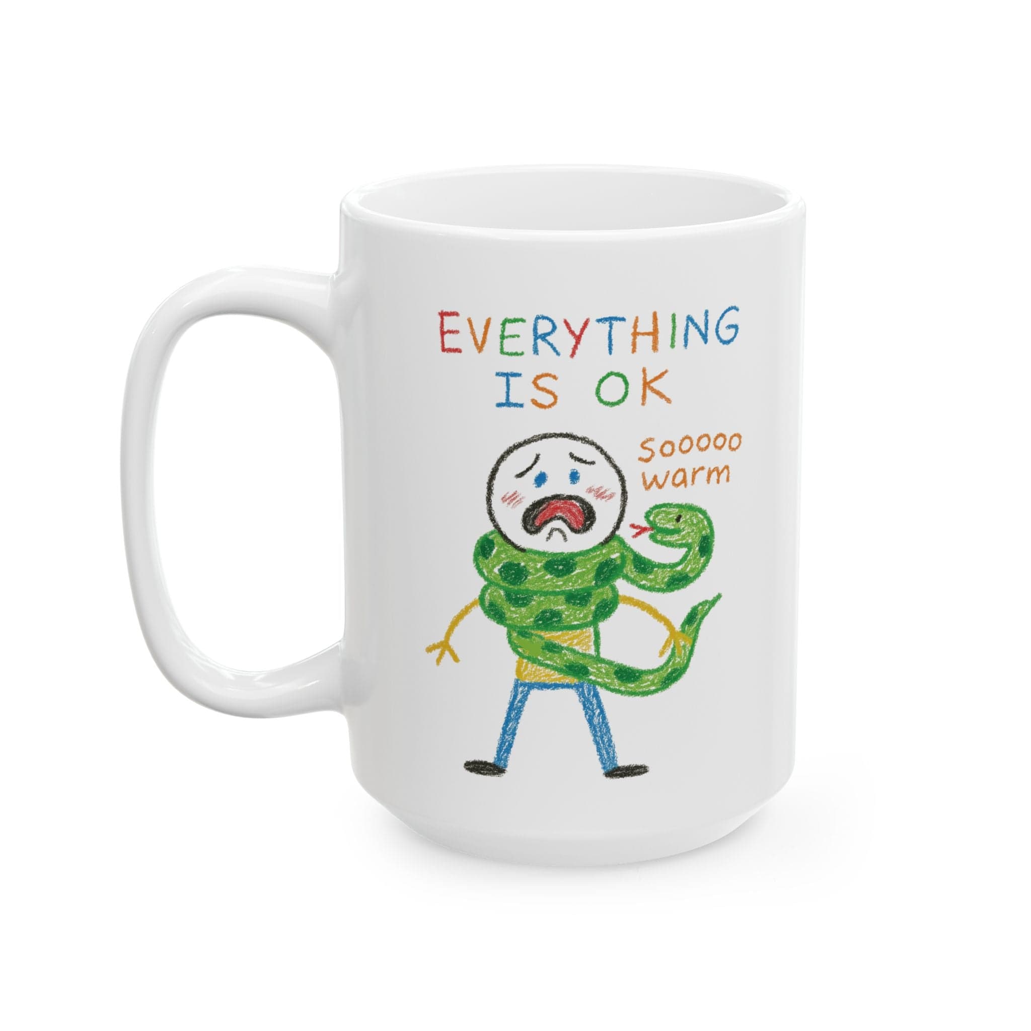 Snake Scarf "Everything is ok" Mug