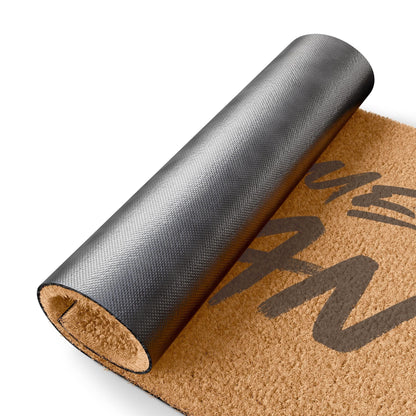 Welcome Human 'IAAHID' Door Mat (Grey)