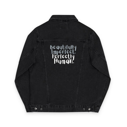Beautifully Imperfect. Perfectly Human. Embroidered Denim Jacket