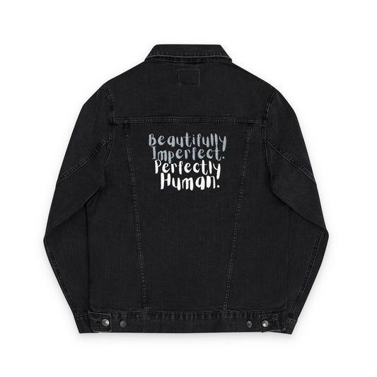 Beautifully Imperfect. Perfectly Human. Embroidered Denim Jacket