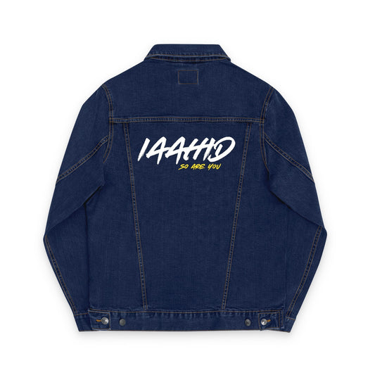 I Am A Human In Development 'IAAHID' Embroidered Denim Jacket