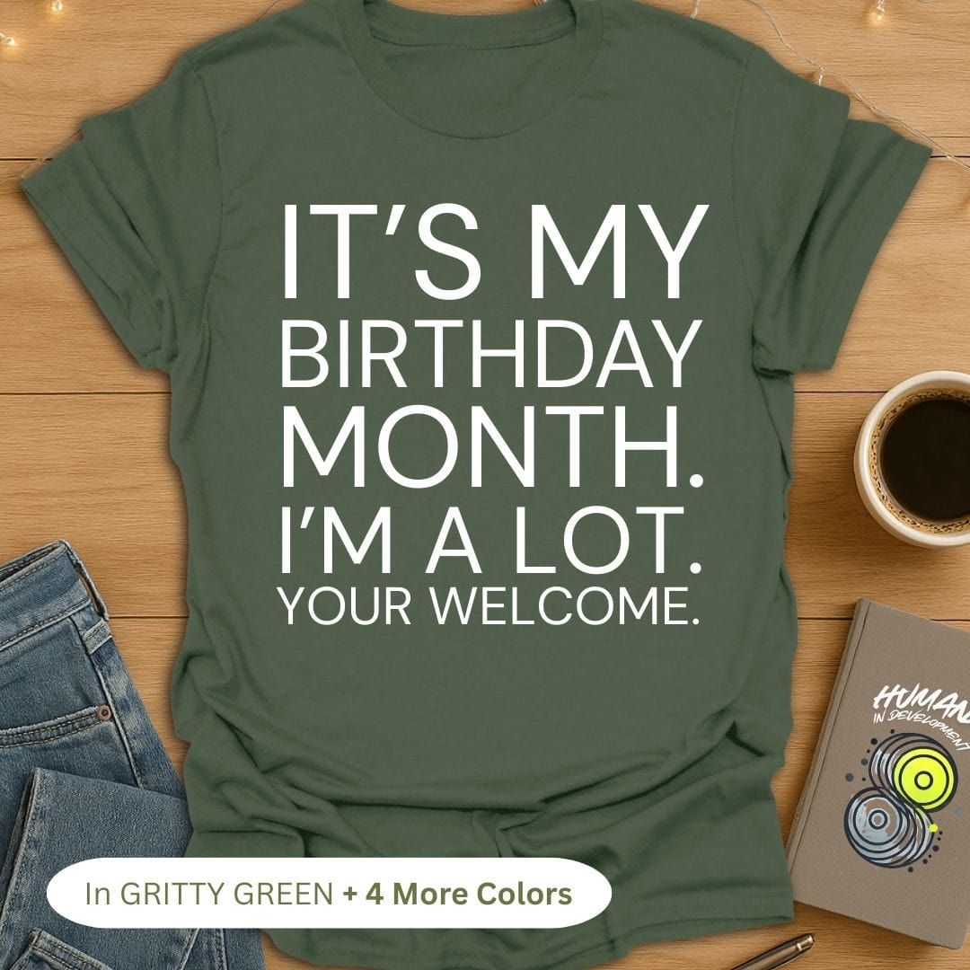It's My Birthday Month. I'm A Lot. Your Welcome. Bold T-Shirt