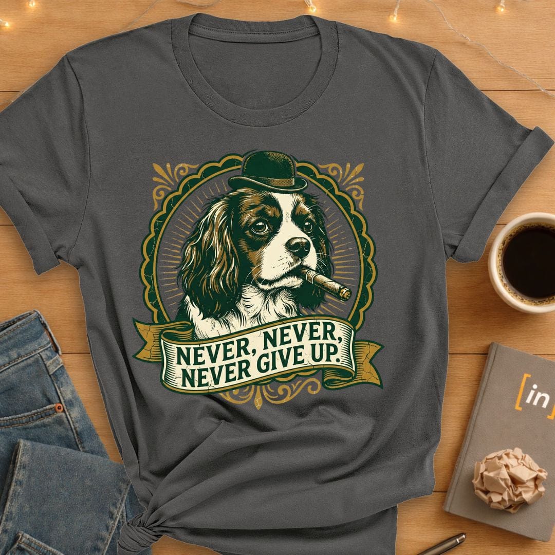 Never Never Never Give Up. T-Shirt