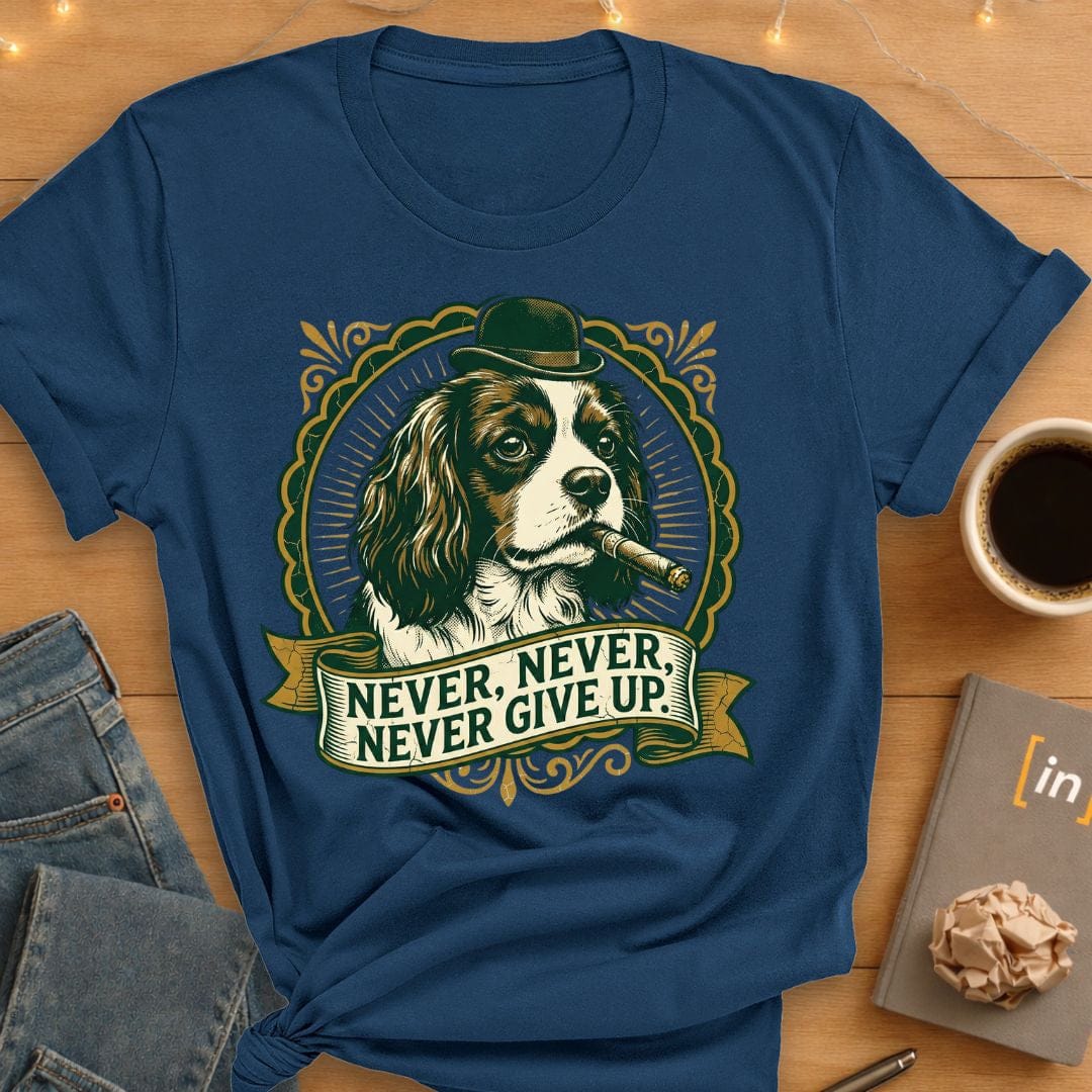 Never Never Never Give Up. T-Shirt