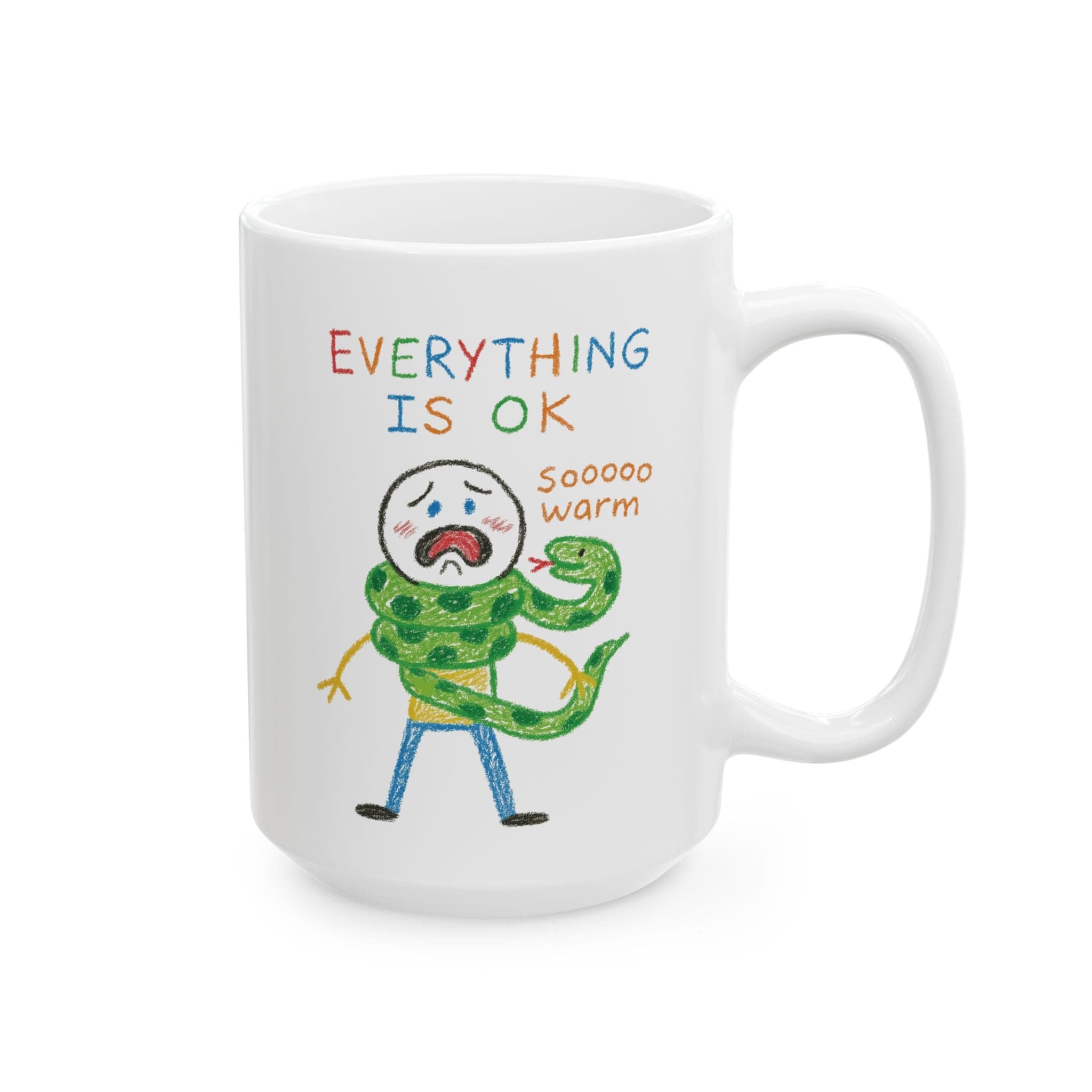 Snake Scarf "Everything is ok" Mug
