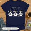 Surviving On 🙈🙉🙊 VR, Podcasts & Burgers T-Shirt
