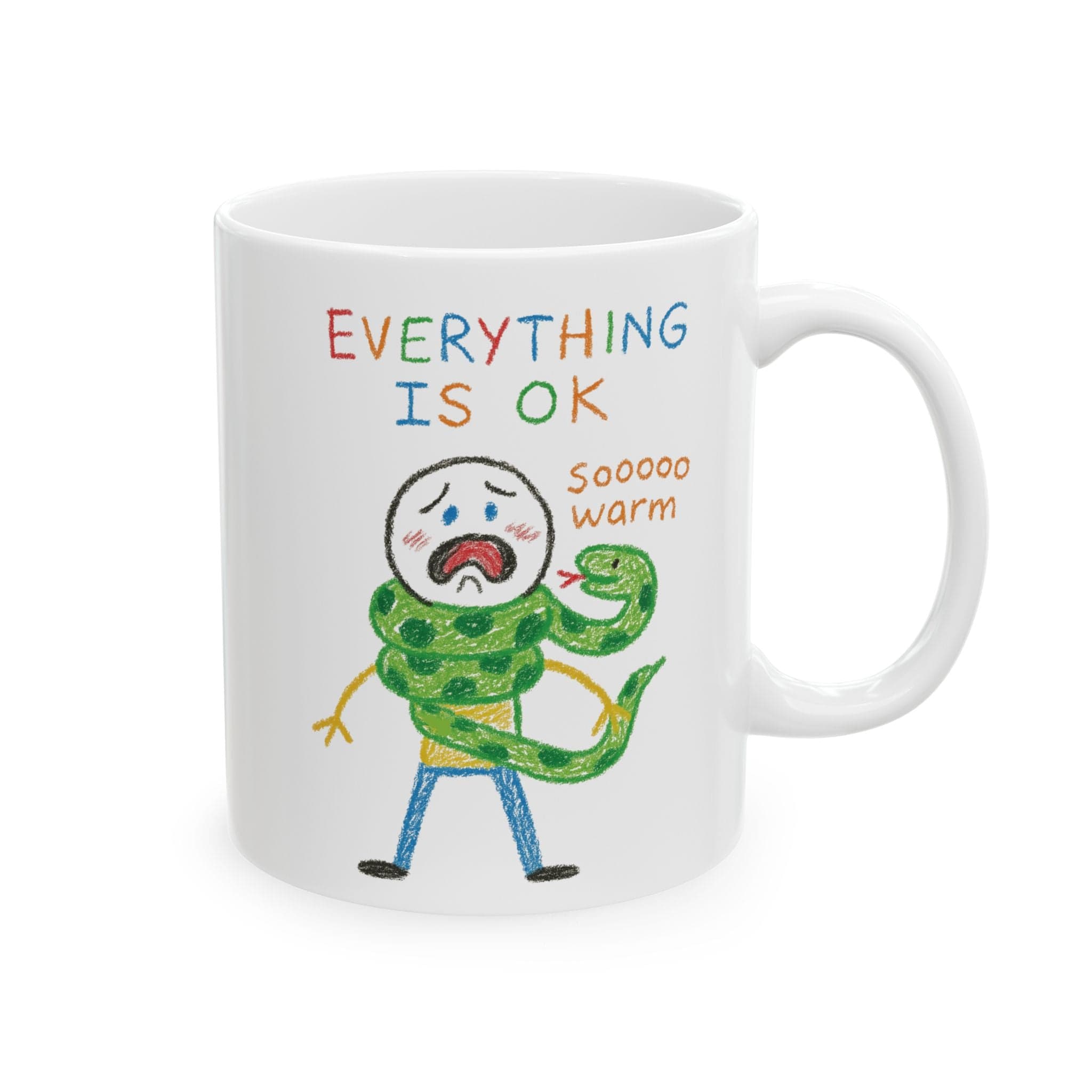 Snake Scarf "Everything is ok" Mug